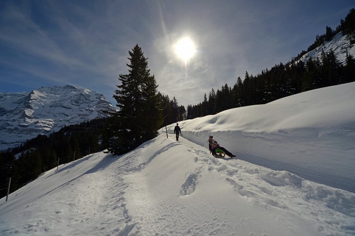 Mürren im Winter