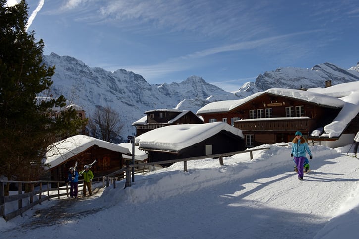 Mürren im Winter