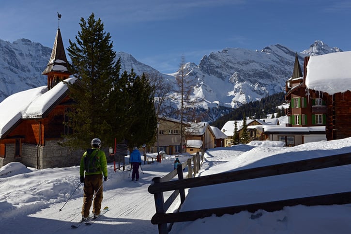 Mürren im Winter